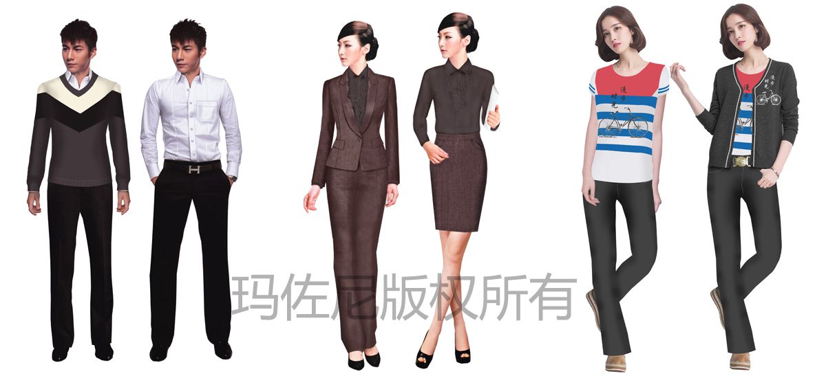時(shí)光漫步主題酒店工服定做設(shè)計(jì)圖